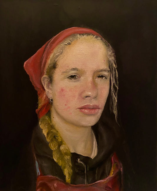 Portrait of a Women artist (self portrait?) limited signed prints
